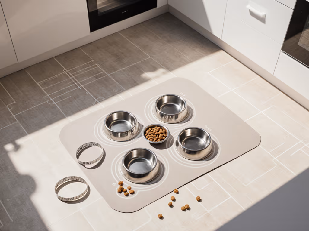 measuring_cat_feeder_splash_radius_in_small_apartment