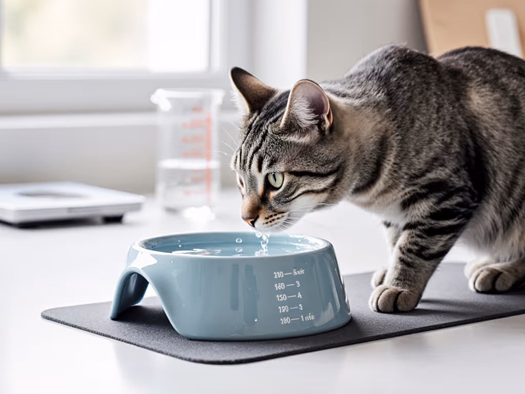 ckd_cat_drinking_from_tilted_bowl_with_water_measurement