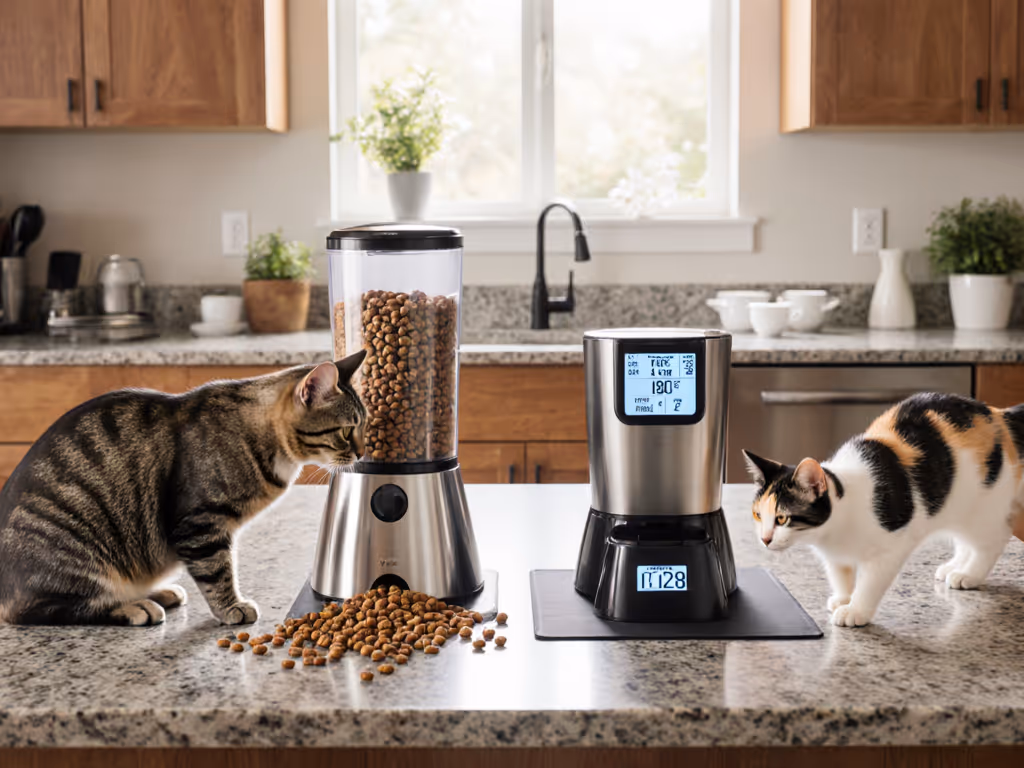 Gravity Feeders vs Electronic: Cat Portion Control Compared