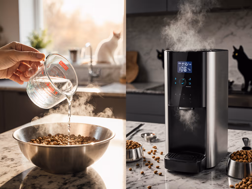 Freeze-Dried Cat Food Rehydration: Manual vs Auto Systems Compared