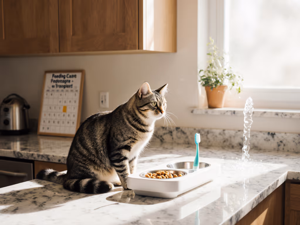 Cat Dental Care Routine Meets Feeding Schedule