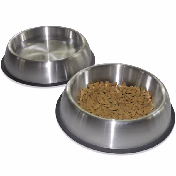 PetFusion Premium Brushed Anti-Tip Bowls
